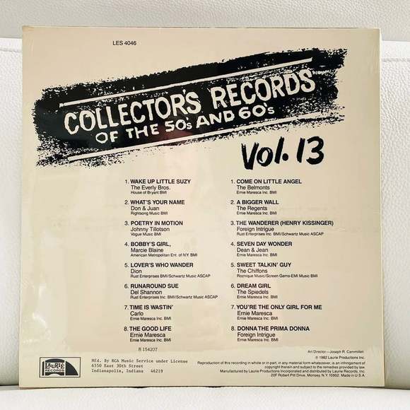 LP Collector's Records Of The 50's &60's Vinyl Record - Picture 2 of 2